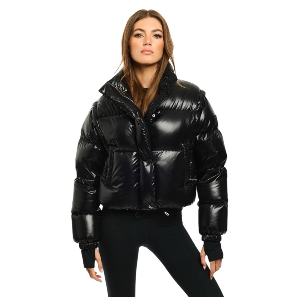 SAM Cleo Puffer in Jet Black